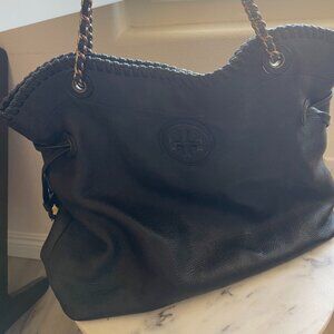 Tory Burch Black Leather Shoulder Bag